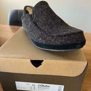 NWT Olukai Moloa Hulu Black / Black Size 11 Slippers